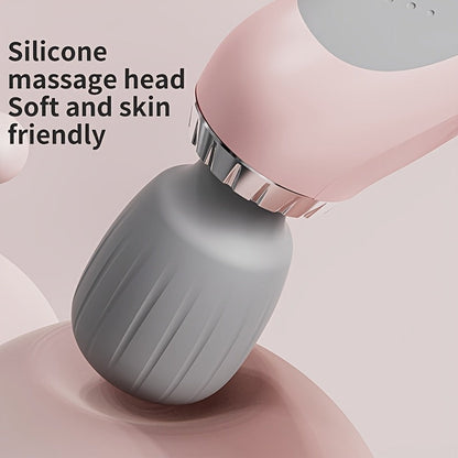 5-Speed USB Rechargeable Handheld Electric Massager Wand — Full Body Vibration Massage for Neck Back Shoulders Legs Waist Foot, Portable Cordless Relaxation Tool Gift for Women Men Athletes Seniors