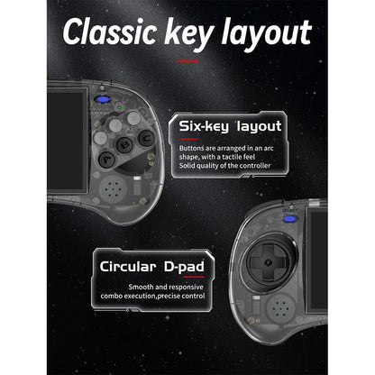 Anbernic RG ARC-S Arcade Six-Key Retro Handheld Game Console Linux 4" IPS HDMI 20+ Emulators Fighting Games 3500mAh Portable Emulator for Street Fighter Metal Slug Beat-Em-Up Fans 2 Colors