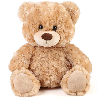 Shaggy Brown Teddy Bear Stuffed Animal 15 Inch — Premium Soft Plush Huggable Classic Bear Toy Safe for Baby Kids Girls Boys, Valentine Birthday Christmas Baby Shower Gift
