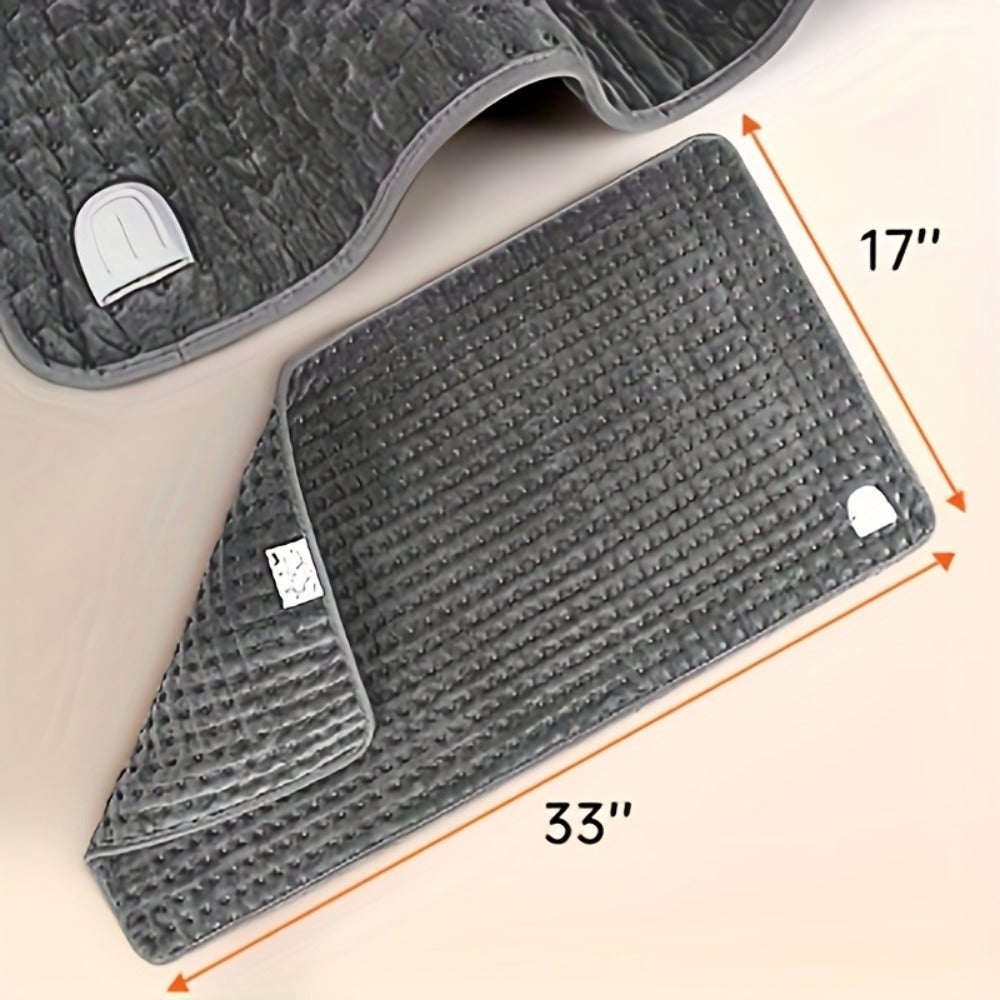 Electric Heating Pad 17"x33" Fast Heating Lap Blanket - 9 Adjustable Heat Settings, Automatic Shutoff Timer, Soft & Cozy, Machine Washable, Portable Desk Lap Warmer for Office Home Winter Use
