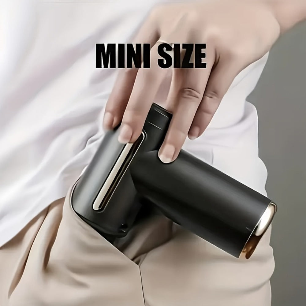 Portable Mini Fascia Gun – USB Rechargeable Muscle Massage Gun with 4 Interchangeable Heads & 6 Speed Modes, Silent Motor Deep Tissue Massager for Back, Neck & Full Body Sports Recovery