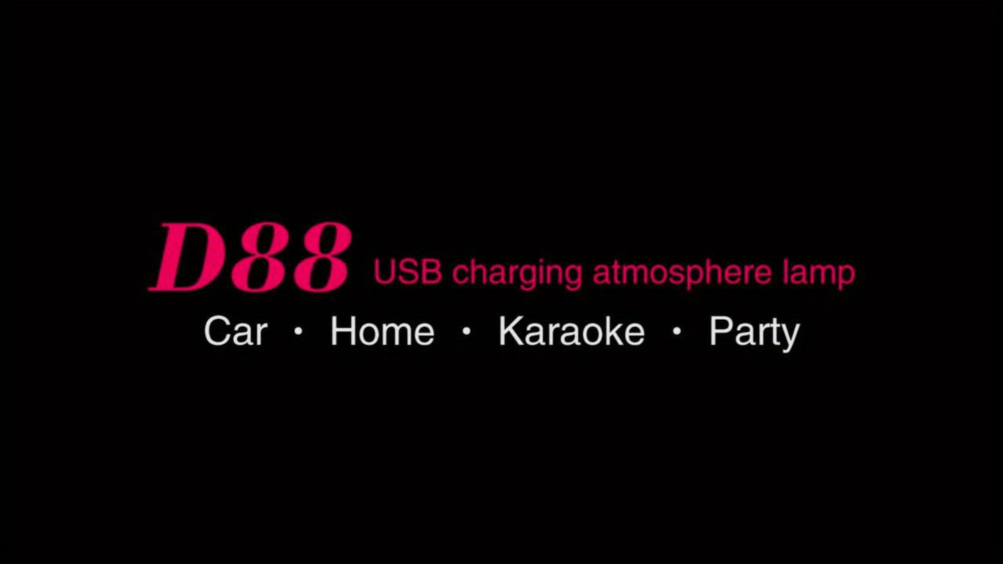 RGB Car Interior Atmosphere Lights Music Sync LED Neon Starlight – Remote Control USB 5V Multi-Color Ambient Lighting for Car Party DJ Home