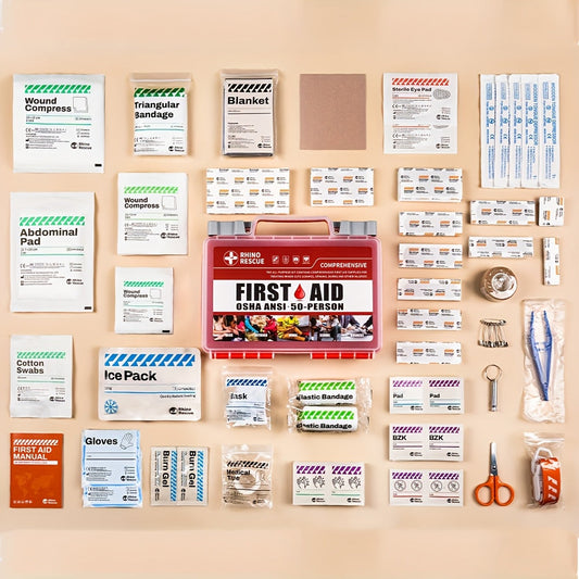 266 Piece First Aid Kit All-Purpose – Home, Office, Car, Travel & Camping Emergency Supplies, FSA HSA Eligible, Comprehensive Trauma Kit for School, Outdoor & Workplace Safety