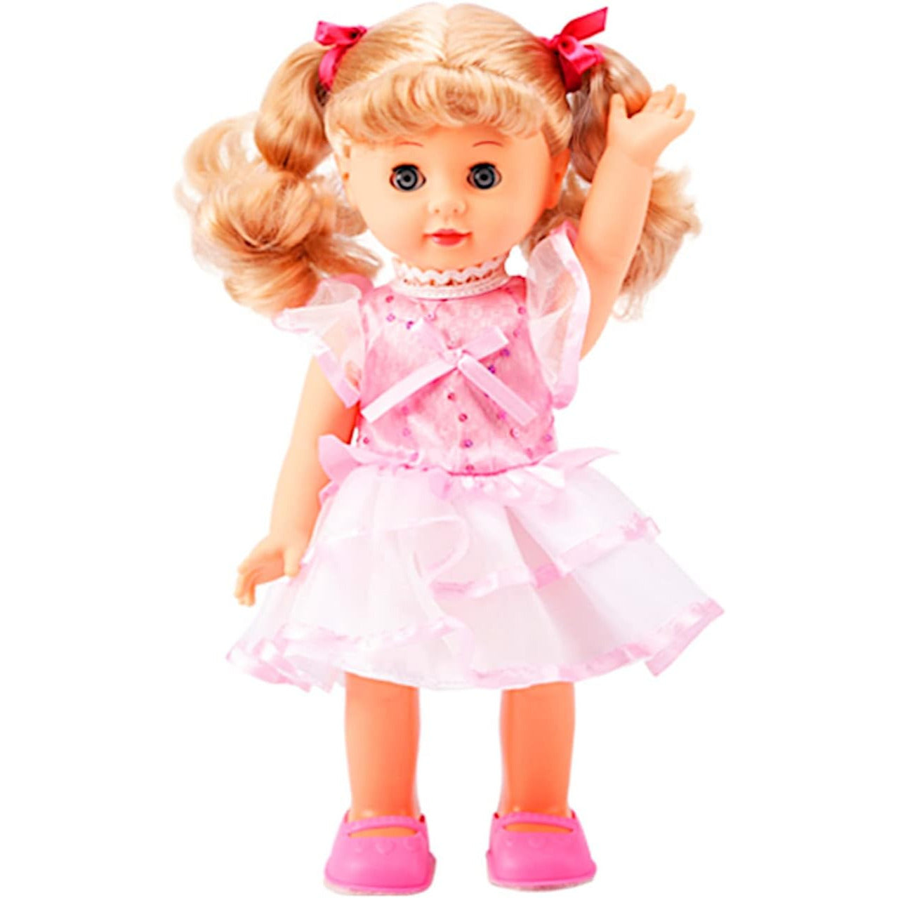 Walking Talking Doll Sonic Control 12 Inch Blonde Princess – Clap Activated Sings Walks Talks, Blinking Blue Eyes, Interactive Electronic Baby Doll, Birthday Christmas Gift for Girls Ages 3-7