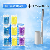 49-piece set (1 toilet brush + 48 replacement heads)