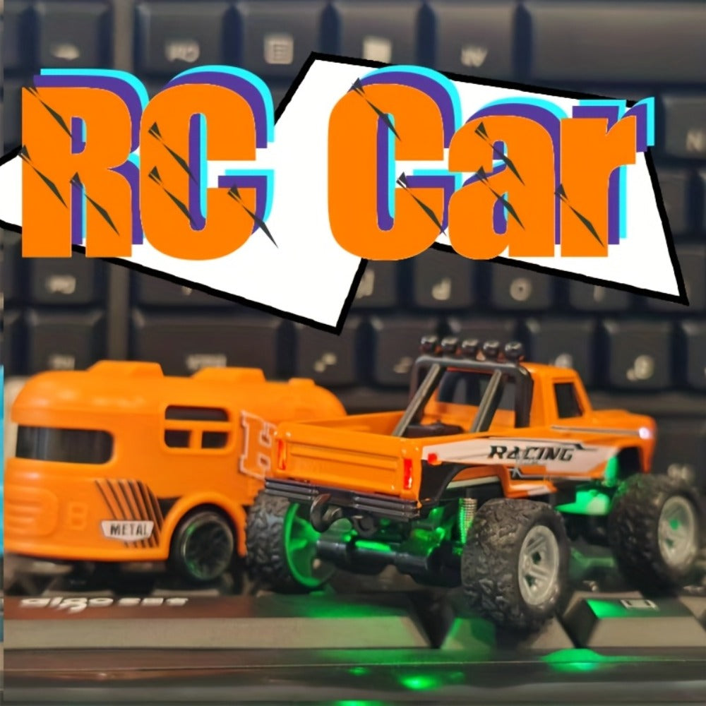 RC Off-Road Car with Alloy Body & Shock-Absorbing Chassis – Remote Control Car for Boys Indoor Outdoor Racing Metal Frame – Christmas Birthday Gift for Kids Teens