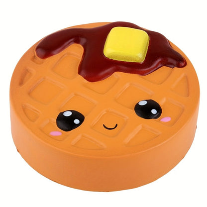 Jumbo Squishy Slow Rising Toy Scented – Giant Chocolate Biscuit Cheese Squishies for Kids, Soft PU Squeeze Stress Relief Sensory Toy, Cute Food Squishy Gift for Girls Boys