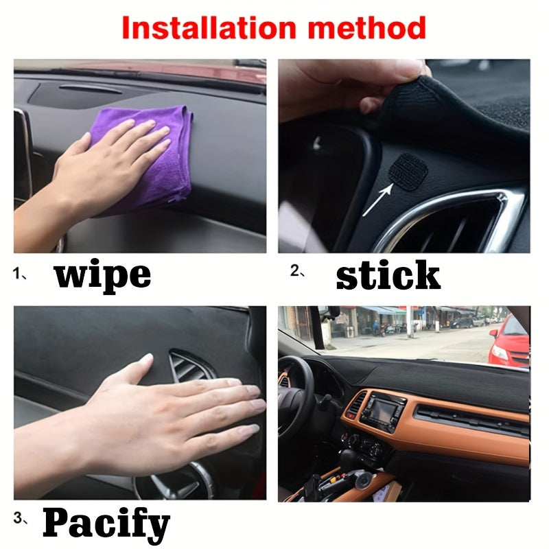 for TOYOTA Camry 2007-2011 Dashboard Cover Mat - Grey Polyester, Anti-UV Sunshade with Non-Slip Base, Fit for Enhanced Interior Protection, Vehicle Accessory|Neutral Grey Shade|Durable Fabric, MAGIKEY