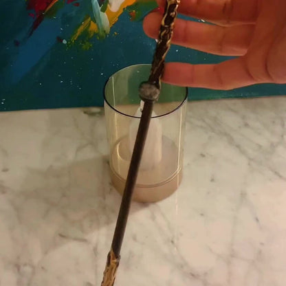Zodiac Crystal Magic Wand with Gift Box – Handmade Astrology Wand All 12 Signs Aries Taurus Gemini Cancer Leo Virgo Libra Scorpio Sagittarius Capricorn Aquarius Pisces Cosplay Party Decor Birthday Gift