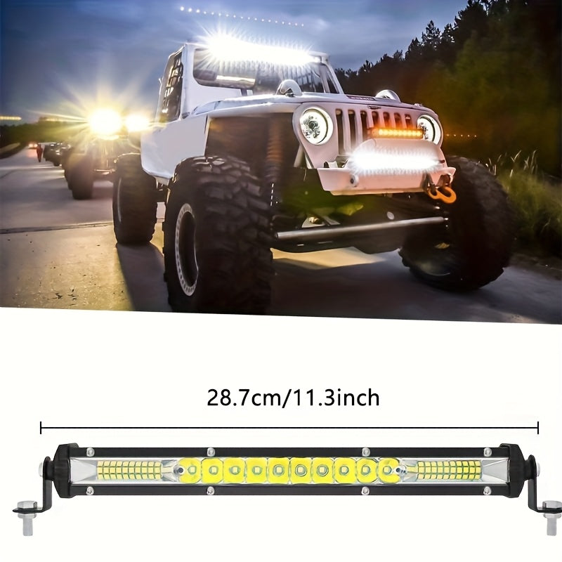1/2/4pcs Clover Dual-Color LED Work Light, Super High LM, Ultra Bright Motorcycle LED Lamp, Sturdy Structure And Long Service Life, Suitable for Cars, Off-road Vehicles, ATV, Pickups And Ships, Vehicle Exterior Lighting And Decoration Lights