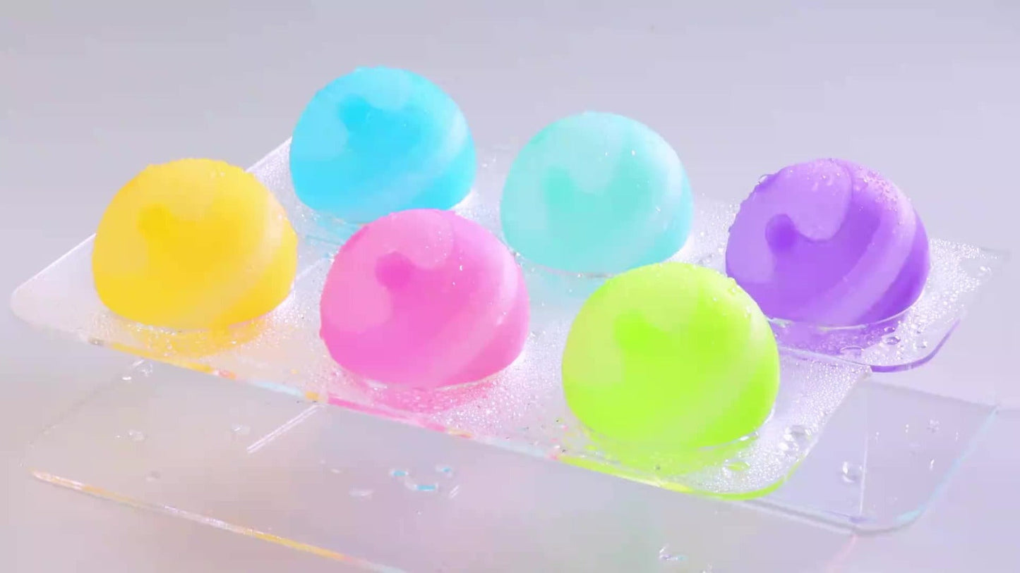 Reusable Silicone Water Balloons 8-Pack for Kids – No Magnets Quick-Fill Leak-Proof Splash Balls, Eco-Friendly Outdoor Summer Toy for Pool Party Backyard Water Fight Games