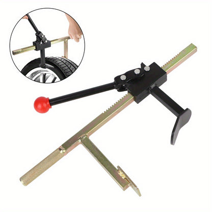 Bead Breaker Tool Heavy-Duty Manual Tire Changer with Safety Guard, Durable Steel Construction Universal Tire Service Equipment for Cars Trucks Motorcycles, Large & Small Size