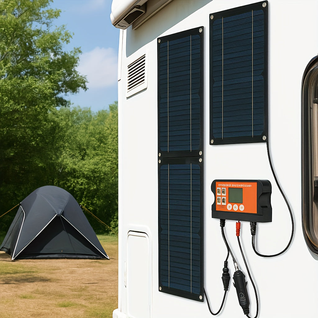 600W Solar Panel Kit with 100A PWM Controller - 100W 200W Monocrystalline Panels for RV, Camping, Car & Boat Battery Charging | Portable Off-Grid Solar System