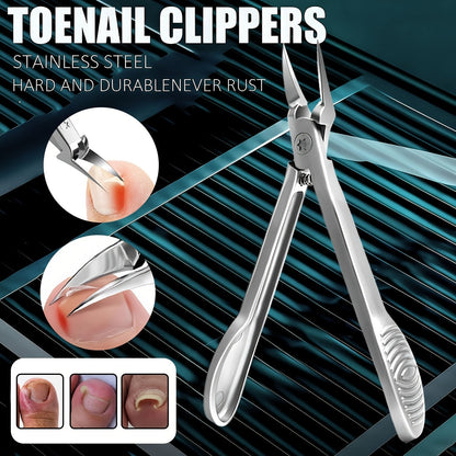 Ingrown Nail Clippers 4CR13 Stainless Steel Professional with Extended Blade & Open Jaw Design – Precision Cuticle Scissors & Dead Skin Trimmer for Thick Nails | Nail Art Tool for Men & Women