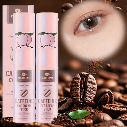 Eye Cream Firming Anti-Aging 2pcs with Caffeine & Ceramide NP — Reduces Dark Circles Puffiness Fine Lines Crow's Feet Lifted Refreshed Under-Eye Look Daily Skincare