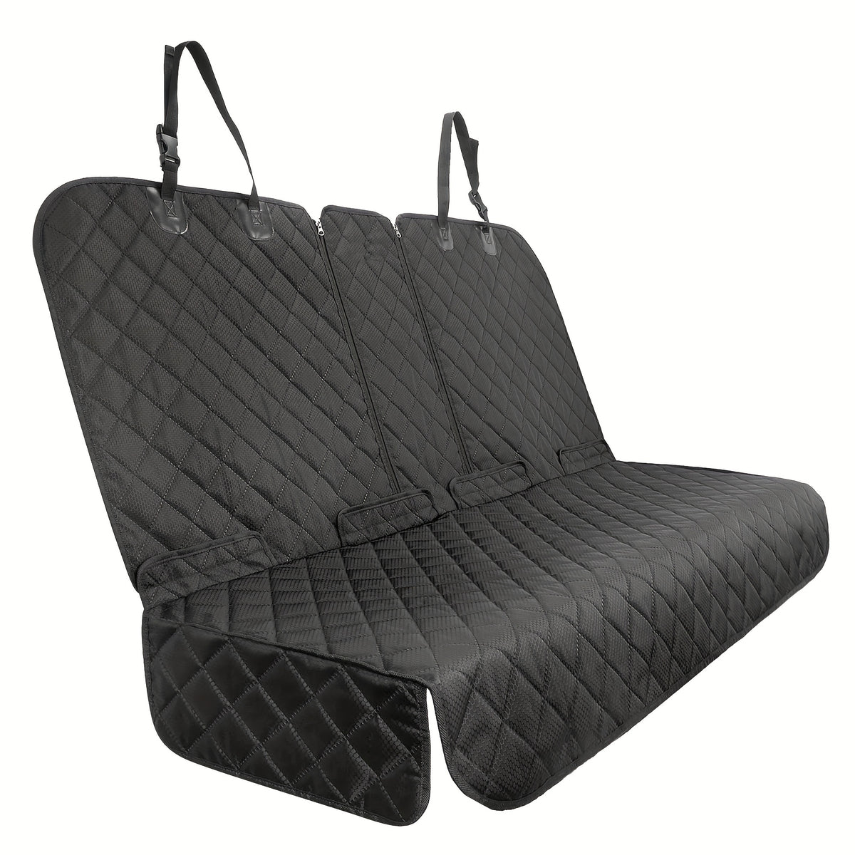 Bench Seat Covers Suitable for Cars, Trucks, And Suvs - Waterproof And Easy to Clean Car Seat Protectors, Perfect for Messy Kids And Drooling Pets (Black)