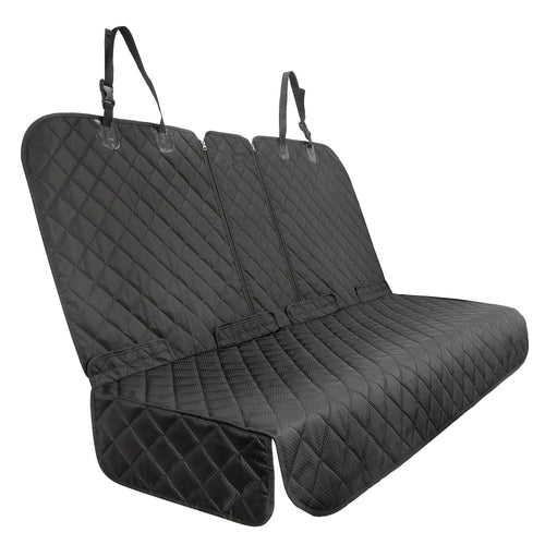 Bench Seat Covers Suitable for Cars, Trucks, And Suvs - Waterproof And Easy to Clean Car Seat Protectors, Perfect for Messy Kids And Drooling Pets (Black)