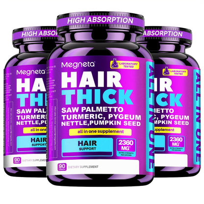 Hair Loss Supplement for Women 90 Capsules – Biotin, Collagen, Keratin, Saw Palmetto & Curcumin Multivitamin Formula for Hair Growth, Skin Radiance & Nail Strength – Gut-Friendly 1-Month Supply