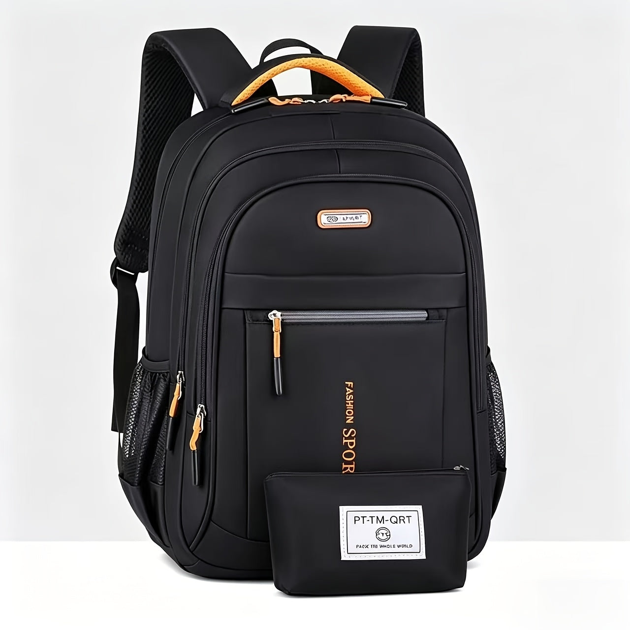 Business Travel Backpack for Men – Large Capacity Durable Nylon, Multi-Compartment, Adjustable Shoulder Straps, Dual-Purpose Campus & Work Bag | Available as Body Bag or Handbag & Shoulder Bag Set
