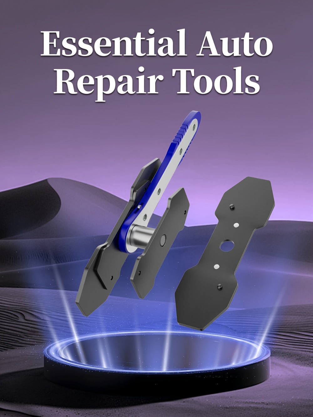Brake Caliper Piston Press Tool - 360° Ratchet Compressor for Single, Twin & Quad Piston Disc Brakes | Alloy Steel Brake Pad Spreader