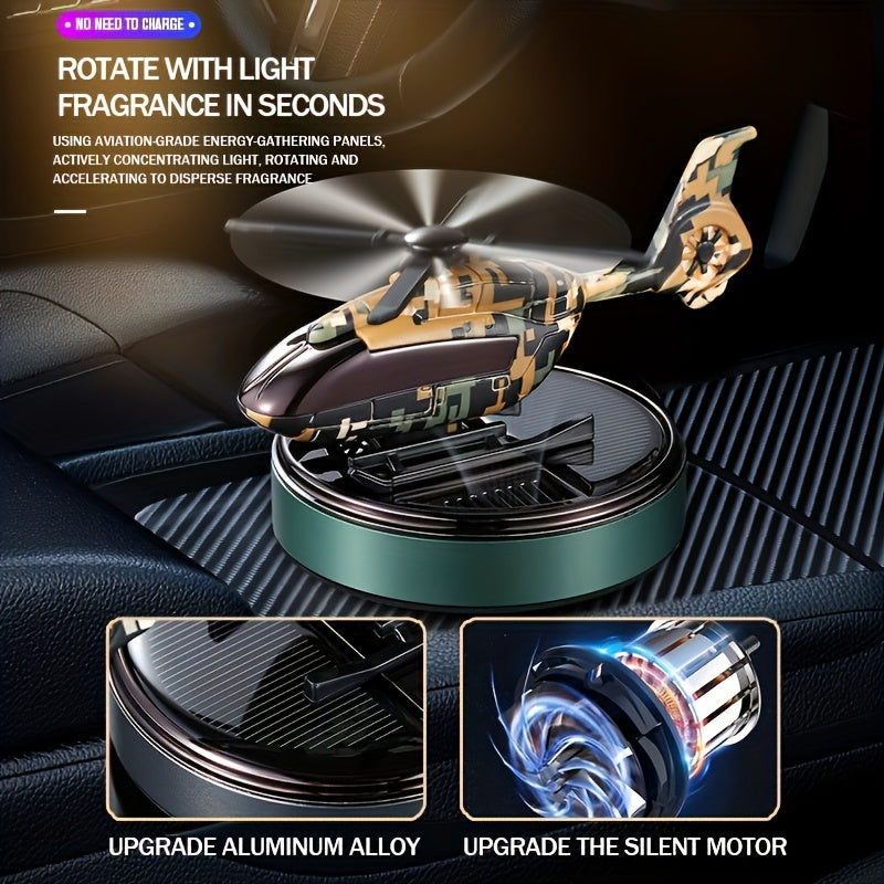 Solar Car Perfume Diffuser Aromatherapy Dashboard Helicopter Decoration Air Freshener Deodorant Car Accessories Gift