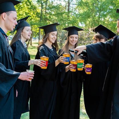 Graduation Plastic Mugs 100 Pack 14oz – 2026 Graduation Party Cups in Black Red Blue Green Purple Maroon for Graduation Ceremony, Reception, Celebration & School Color Party Drinkware Bulk