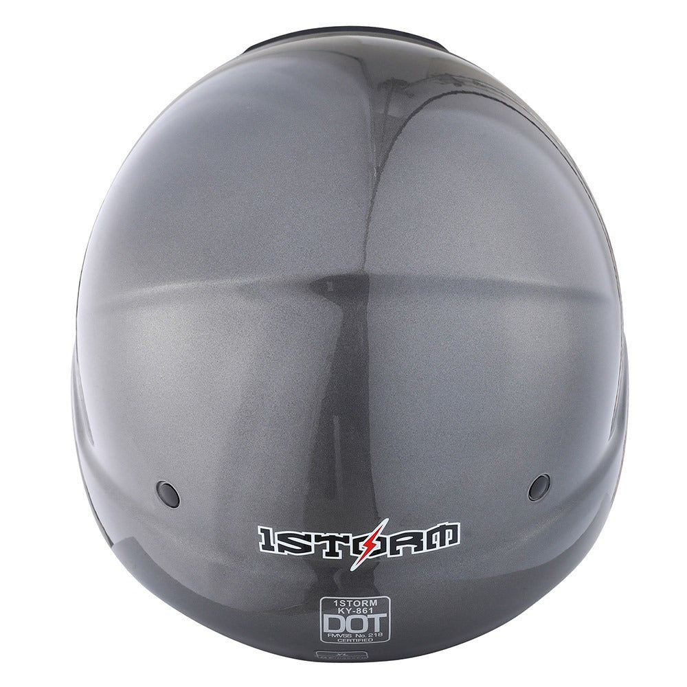 Convertible Motorcycle Helmet Full Face & Open Face 2-in-1 – Detachable Visor, Face Mask & Smoked Shield, Aerodynamic Thermoplastic Shell, Classic Style, Adult S/M/L/XL