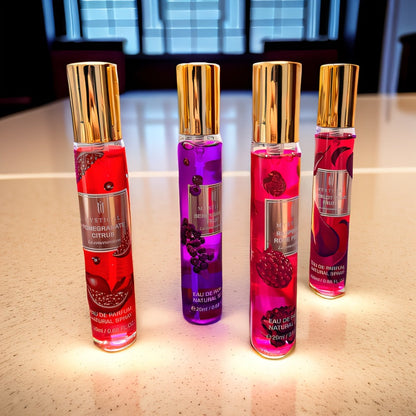 Mystical Women's Perfume Gift Set 4 Piece Travel Size 20ml - Fresh Fruity Long Lasting Unisex Scent - Mini Fragrance Kit for Mothers Day Valentines Birthday Dates
