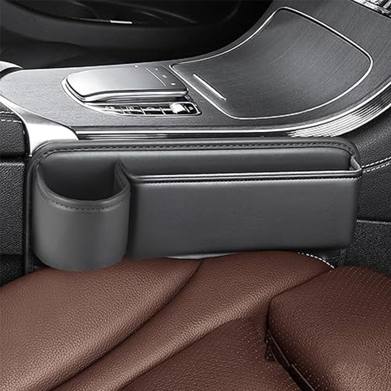 1 Set Universal Car Seat Gap Organizer - Multifunctional Storage Box with Pocket, Wallet, Keys, Card, Cup, And Phone Holder for Auto Interior Additions
