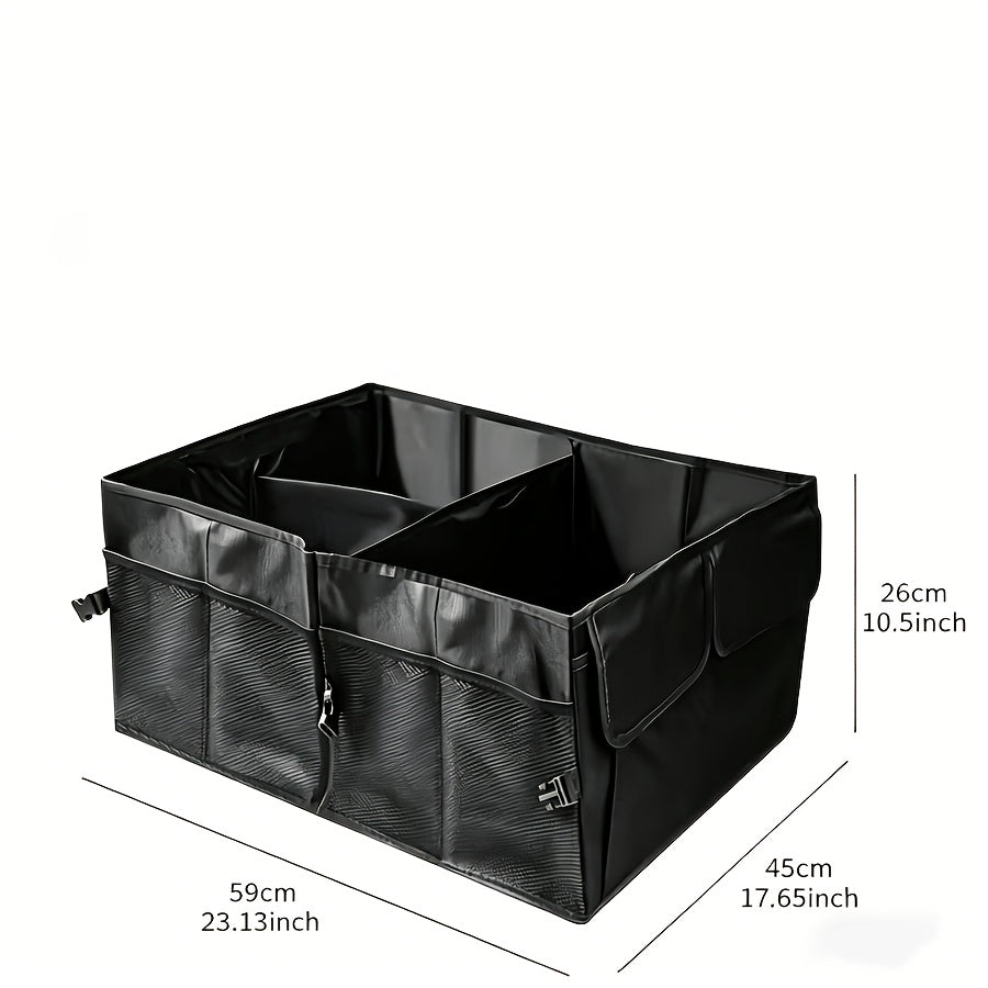 1pc Of Car Trunk Storage Bag - Large Capacity Car Storage Bag With Insulation Layer, Household Storage Bag With Handle, Foldable Trunk Storage Box, Suitable For SUVs And Sedans, Sturdy Foldable Car Storage Bag For Storing Car Parts, Tools