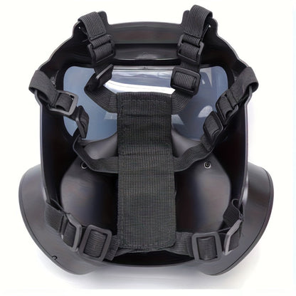 Tactical CS Costume Prop Mask Plastic Airsoft Style – Military Face Mask for Men Halloween Cosplay Role Play CS Simulation Outdoor Camping Movie Stage Props Cool Dress Up Black Tri-Color