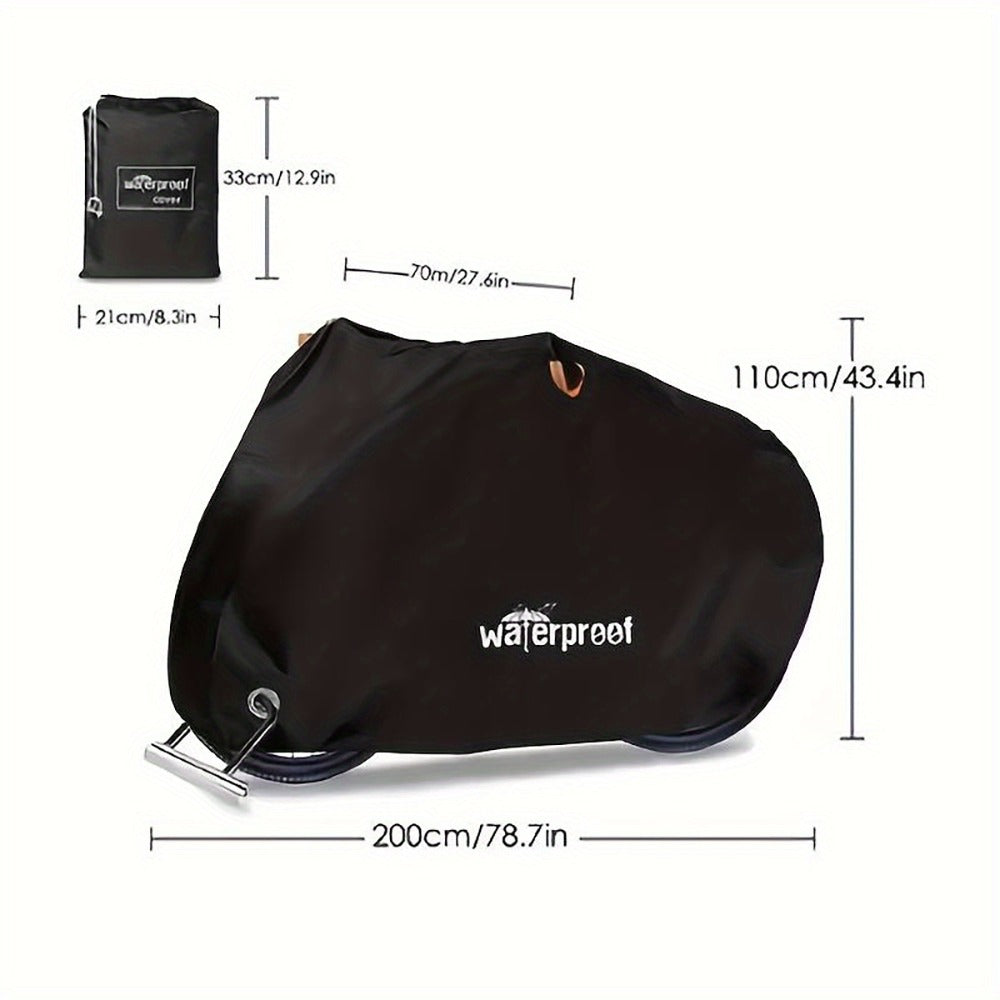Motorcycle Cover Heavy Duty 210D - Waterproof, UV & Tear Resistant Motorbike Cover with Lock Holes | All-Weather Outdoor Protection