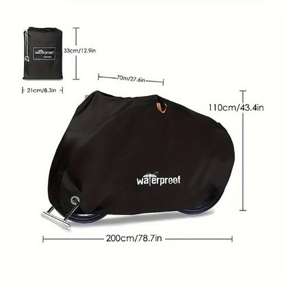 Motorcycle Cover Heavy Duty 210D - Waterproof, UV & Tear Resistant Motorbike Cover with Lock Holes | All-Weather Outdoor Protection