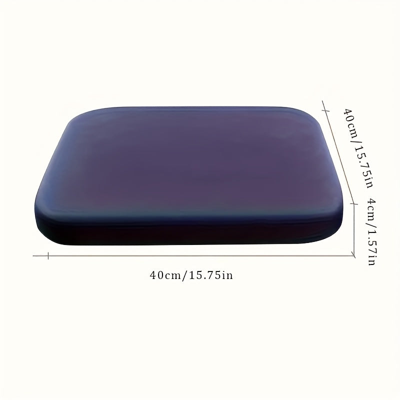 Comfort Seat Pad - 1.5-Inch Resilient Memory Foam Core with Detachable Fabric Cover, Textured Bottom Grip for Office/ School/ Truck Seats, Evenly Distributes Weight for Better Posture