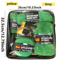 A Car Cleaning Set with 11 Items, Featuring Tire Brushes, Microfiber Gloves, Thick Absorbent Pads for Scratch Removal, And Detail Sponges Suitable for Both The Inside And Outside of The Vehicle