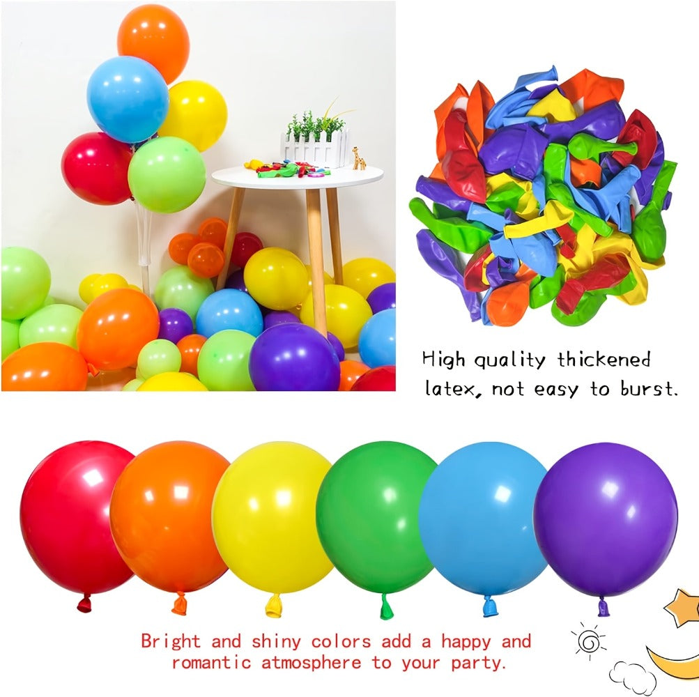 Balloon Arch Kit 422 Pcs Rainbow Matte Latex Balloons in 4 Sizes 5" 10" 12" 18" – DIY Balloon Garland for Birthday Baby Shower Wedding Bridal Shower Graduation & Holiday Party Decorations