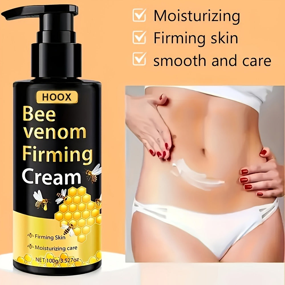Bee Venom Firming Cream 100g for Face Neck Abdomen & Body - Moisturizing Anti-Aging Skin Tightening Cream for Sagging Loose Skin Smoother Firmer Younger-Looking Skin Women