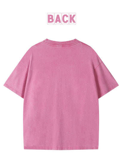 Men's Vintage T-Shirt - Round Neck Short Sleeve Streetwear Style 690341