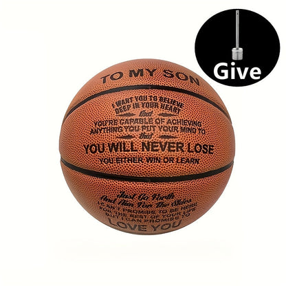 Motivational Basketball Gift for Teenagers, Grandson & Grandchild – International Standard Size, Inspirational Quote Ball, Perfect Birthday & Christmas Gift for Boys & Girls Age 14+