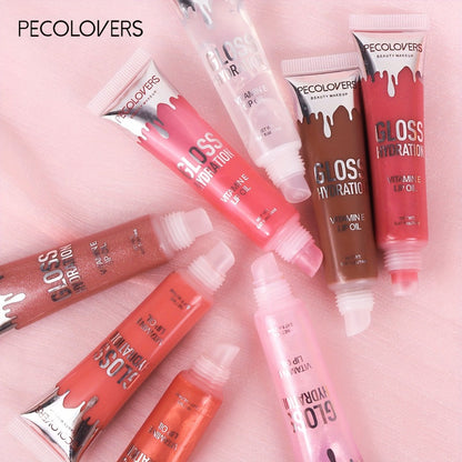 Pearlescent Glitter Lip Gloss Set 8 Pieces with Moisturizing Lip Oil Formula — High Shine Long-Lasting Non-Sticky Multi-Shade Collection for Women Everyday Wear & Glam Looks Gift