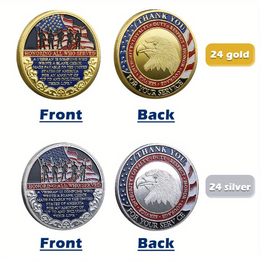 Military Challenge Coins 48 Pack Gold & Silver – Christian Prayer Commemorative Metal Coins for Church Events, Veteran Appreciation Gifts, Collector Grade Military Coin Set