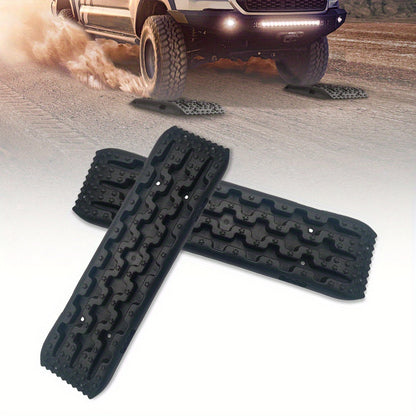 Vehicle Recovery Traction Boards 2-Pack – Heavy-Duty Anti-Slip Off-Road Escape Boards for Snow, Mud & Sand, Reinforced PP Material, 10-Ton Load Capacity, Emergency Self-Rescue for 4WD & SUV