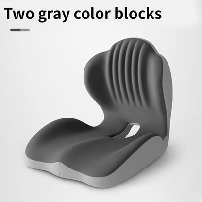Memory Foam Seat Cushion Ergonomic with Back Support & Breathable Hollow Design – Comfortable Chair Pad for Office, Car Seat & Long Sitting, Unisex Gift