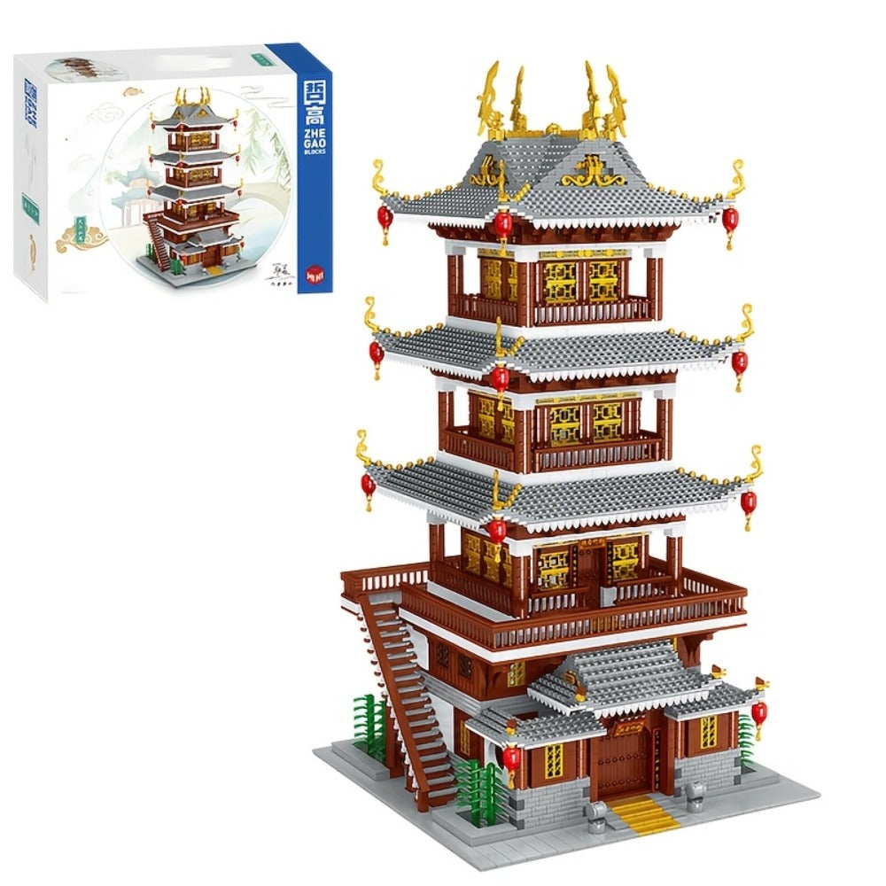 Ancient Chinese Palace Building Blocks Set 6134 Pcs – Heavenly Fairy Mirror Architecture Mini Brick Expert Level Display Model Adults Home Decor Christmas New Year Birthday Gift