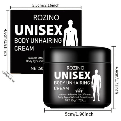 Hair Removal Cream 5-Minute Fast Depilatory for Legs Arms Armpits Abdomen 50g - Gentle Painless No Residue Moisturizing Body Hair Remover for Women Men All Skin Types Razor-Free