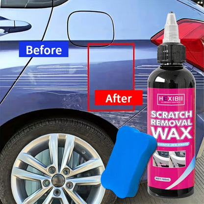 Car Scratch Remover Wax 2-Pack - Liquid Formula for Fine Surface Scratch Repair on Cars, RV, Trucks & Motorcycles