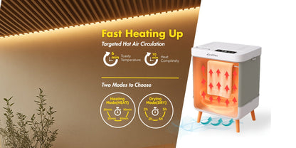 Electric Towel Warmer 35L Large Capacity Foldable Blanket Warmer with Timer & Drying Mode – Fast Heating Towel Bucket for Bathroom, Spa & Salon, Includes 6 Tablets, White