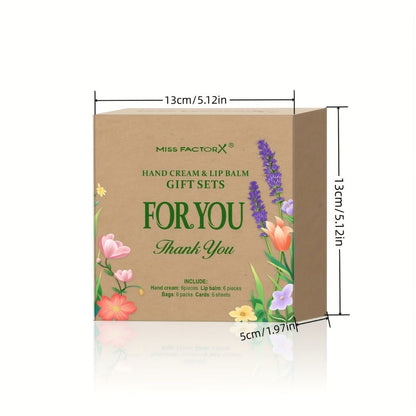 Bridal Shower Favors Hand Cream and Lip Balm Gift Set 24pcs Moisturizing with Glycerin Hyaluronic Acid Includes Thank You Cards Heart Shaped Gift Bags for Women Party Favors Baby Shower