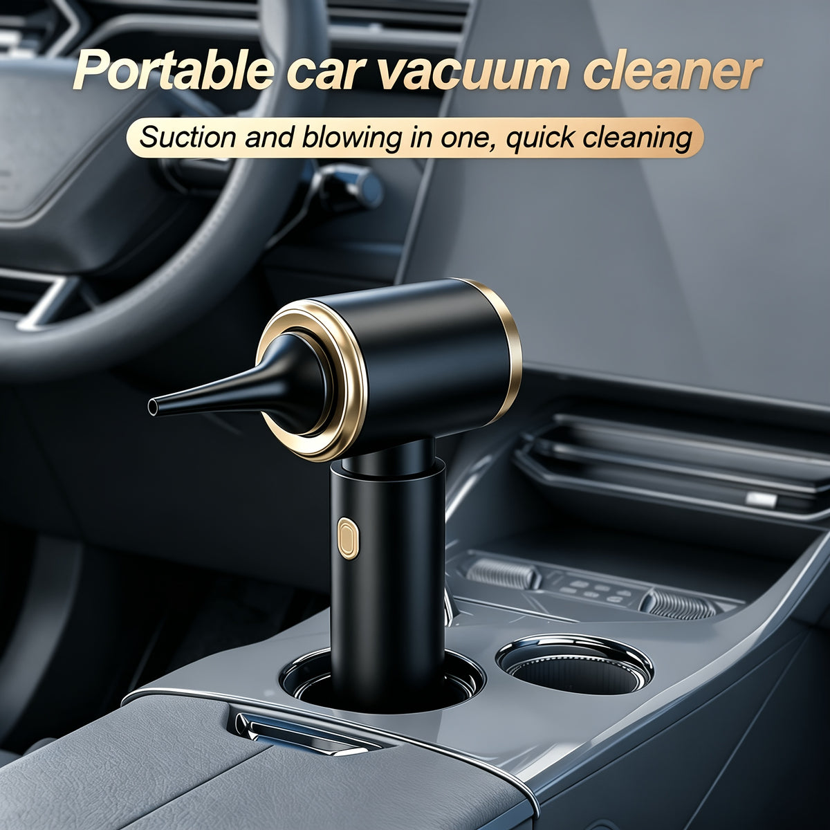 8000Pa Car Vacuum Cleaner - Strong Suction, High Efficiency, Portable Cordless Household Handheld Vacuum Cleaner With Both Blowing And Suction Functions, Equipped With Various Gap Cleaning Tools, Suitable For Car/office/home Cleaning