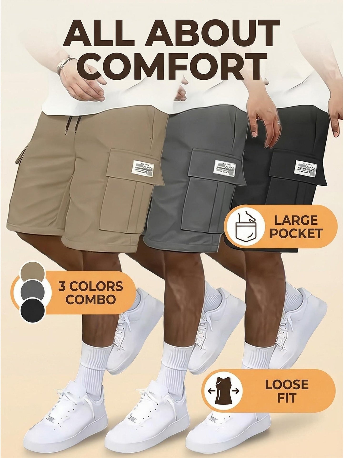 Men's Cargo Shorts - Quick Dry With Pockets Everyday Style 806629